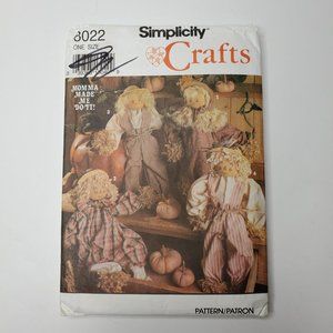 Simplicity Crafts 8022 Scarecrow and Clothes Sewing Pattern